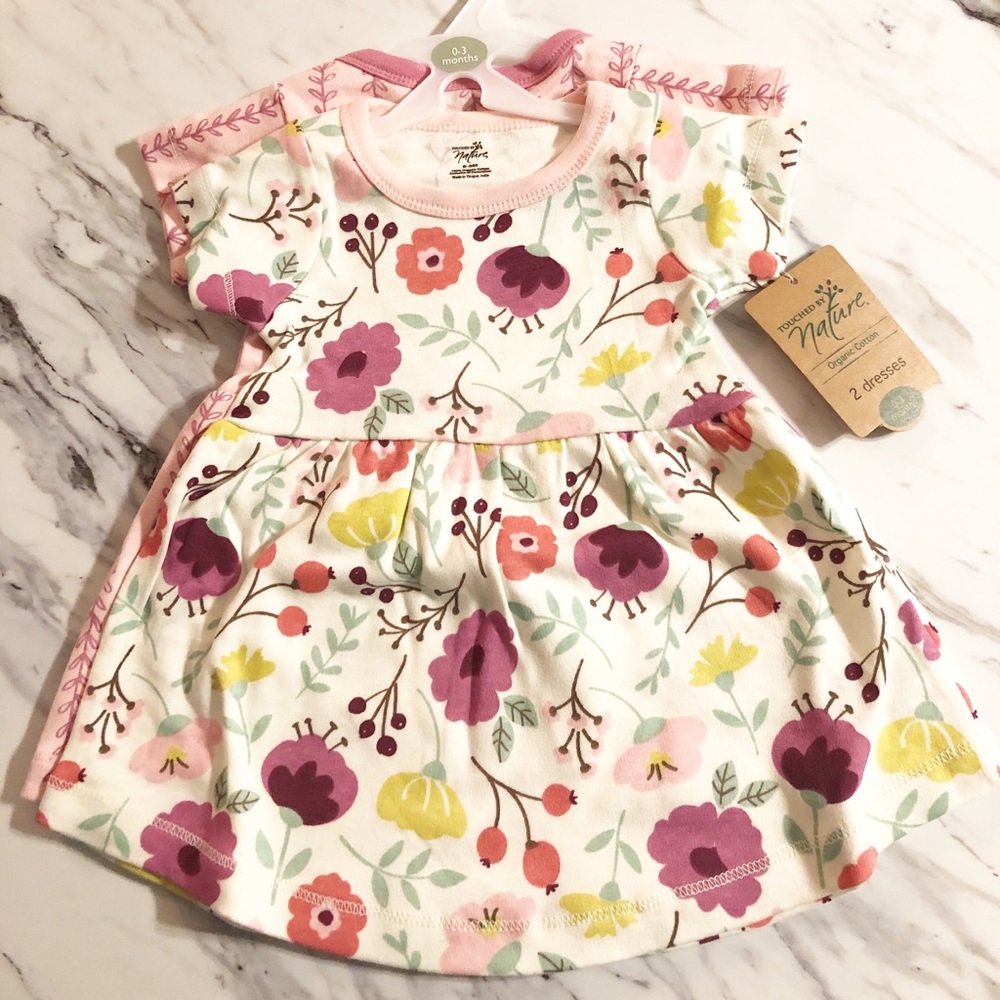 Touched by Nature Floral Baby Girl Dresses NWT